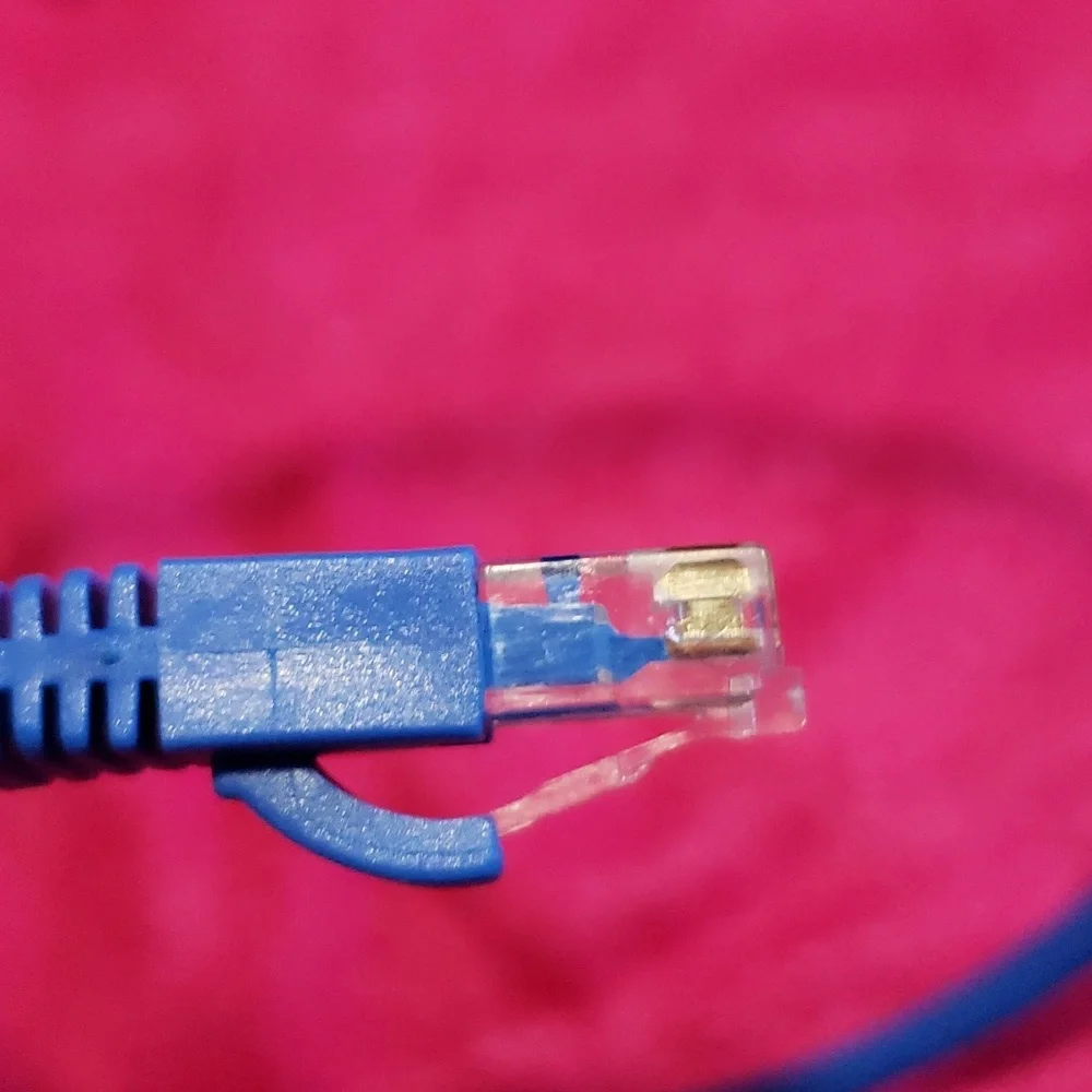 Ethernet Cable Cat 5e patch cord length 3 feet Blue 